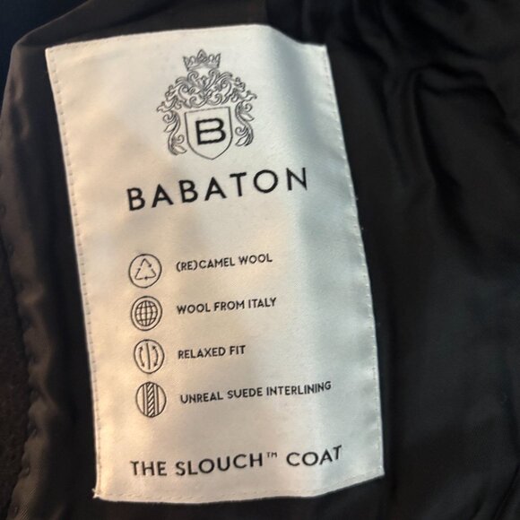 Aritzia The Slouch™ Coat - (Re)Camel Wool, Black, Size Small - Picture 4 of 5